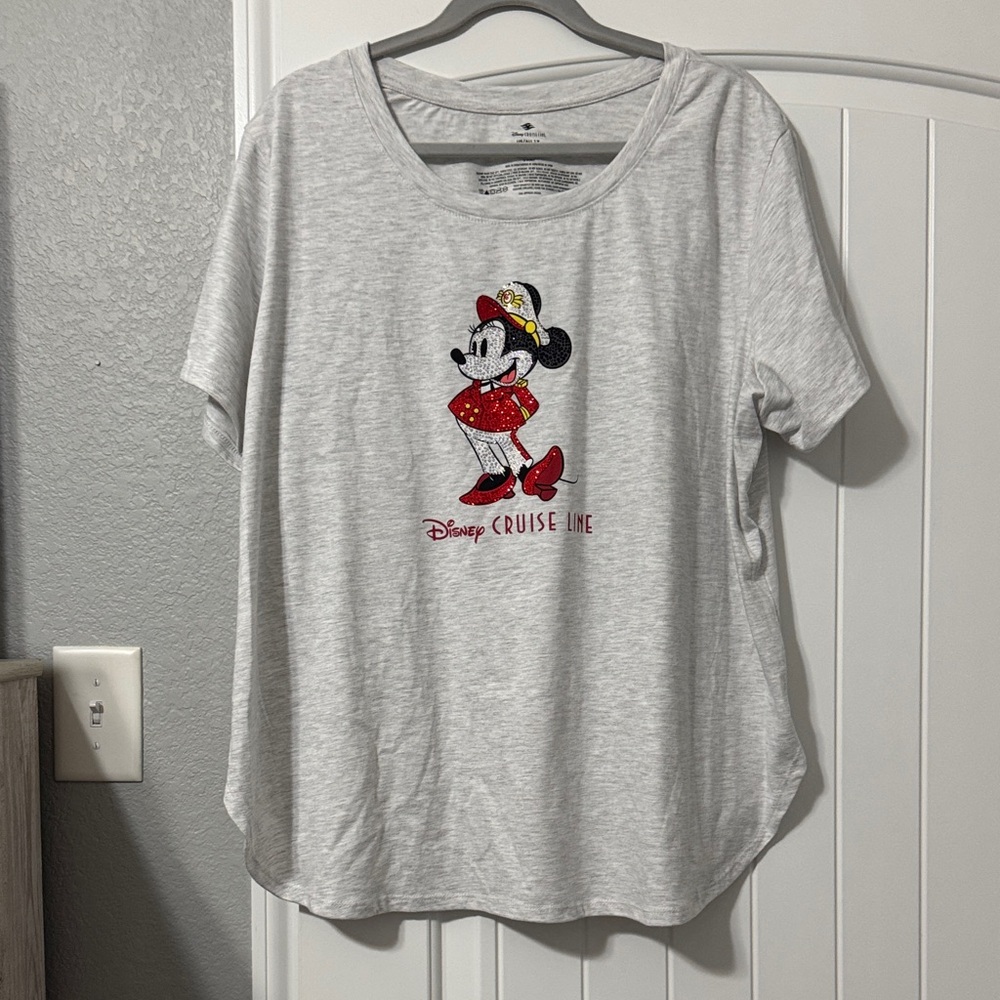 Disney Cruise Line Minnie Mouse Rhinestone T-Shirt